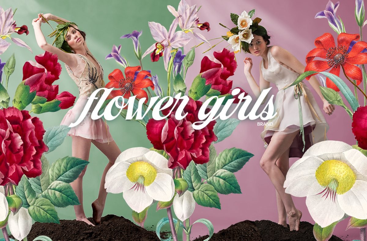 The top content, advertising, SEO, and growth Marketing Agency in Atlanta, GA, THE BHB CO client Flower Girls Brand Fashion Header Image